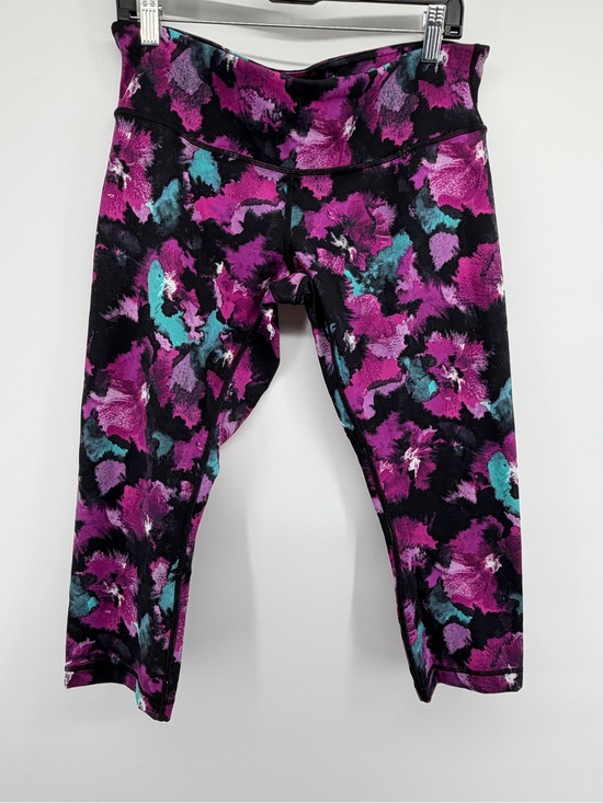 lululemon athletica Pants - lululemon athletica Purple Floral Print Capri Leggings